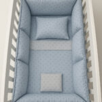 Σετ Προίκα Κούνιας 70x140cm Beboulino Grey Blue Stars 79017010070