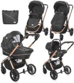 Πολυκαρότσι 3σε1 με ξεχωριστό Πορτ μπεμπέ και Car Seat 0-13kg Ramona Lorelli Luxe Black 10021682186R