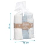 Kiokids: Μουσελίνα Bamboo Sky Planes Σιέλ 70x70εκ.Σετ 3τμχ. - Image 2