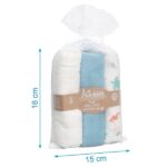 Kiokids: Μουσελίνα Bamboo Ocean Μπλε 70x70εκ. Σετ3τμχ. - Image 3