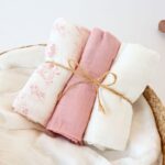 Kiokids: Μουσελίνα Bamboo Forest Ροζ 70x70εκ.Σετ 3τμχ.