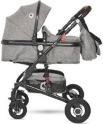 Πολυκαρότσι Μετατρεπόμενο 3σε1 με Car Seat 0-13kg Alba Premium Lorelli Steel Grey 10021472184 - Image 4