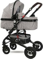 Πολυκαρότσι Μετατρεπόμενο 3σε1 με Car Seat 0-13kg Alba Premium Lorelli Steel Grey 10021472184 - Image 2