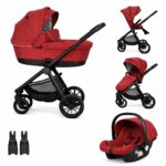 Πολυκαρότσι 3σε1 με ξεχωριστό Πορτ μπεμπέ και Car Seat 0-13kg Tortoni Beboulino Red 60306090003