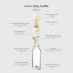 BIBS ΓΥΑΛΙΝΟ ΜΠΙΜΠΕΡΟ 240ml – LATEX – BABY BLUE - Image 3