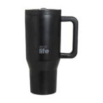 Ecolife Tumbler Rich Black 900ml (2Handles Lid) - Image 3