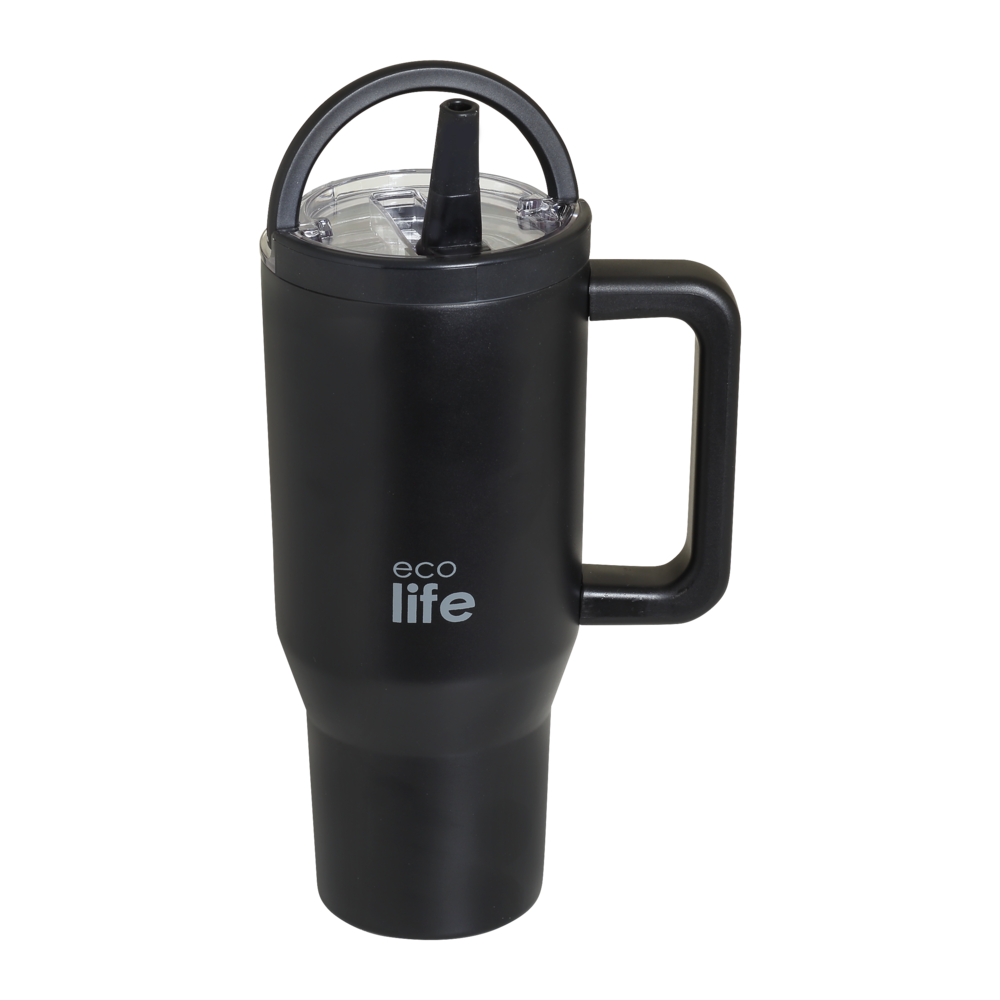eco25_201 copy-a59e2a75 Ecolife Tumbler Rich Black 900ml (2Handles Lid) - Image 1