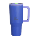 Ecolife Tumbler Blue Purple 900ml (2Handles Lid) - Image 3