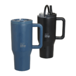 Ecolife Tumbler Rich Black 900ml (2Handles Lid) - Image 4