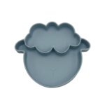 Dodo'sLand: Sally The Sheep – Dusty Blue – Πιάτο σιλικόνης με βεντούζα και χωρίσματα