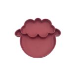 Dodo'sLand: Sally The Sheep – Dusty Pink – Πιάτο σιλικόνης με βεντούζα και χωρίσματα