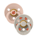 BIBS – STUDIO COLLECTION ΣΕΤ ΠΙΠΙΛΕΣ 2ΤΜΧ – LADYBUG/BLUSH MIX – ΣΤΡΟΓΓΥΛΗ No1