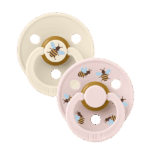 BIBS – STUDIO COLLECTION ΣΕΤ ΠΙΠΙΛΕΣ 2ΤΜΧ – BUMBLEBEE/IVORY MIX – ΣΤΡΟΓΓΥΛΗ No2