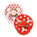 BIBS – STUDIO COLLECTION ΣΕΤ ΠΙΠΙΛΕΣ 2ΤΜΧ – POLKA DOT CANDY APPLE/BLOSSOM – ΣΤΡΟΓΓΥΛΗ No2 - Image 2