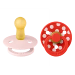 BIBS – STUDIO COLLECTION ΣΕΤ ΠΙΠΙΛΕΣ 2ΤΜΧ – POLKA DOT CANDY APPLE/BLOSSOM – ΣΤΡΟΓΓΥΛΗ No2