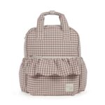 Walking Mum: Τσάντα Αλλαξιέρα Backpack Praline Vichy Moka