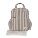 Walking Mum: Τσάντα Αλλαξιέρα Backpack Praline Strips Moka