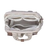Walking Mum: Τσάντα Αλλαξιέρα Backpack Praline Strips Moka - Image 3