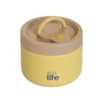 Ecolife Στρογγυλό Θερμός Φαγητού 650ml | Κίτρινο - Image 2