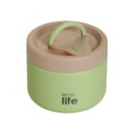 Ecolife Στρογγυλό Θερμός Φαγητού 650ml | Πράσινο - Image 3