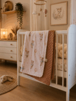 Grandes Suenos Χειμερινή Κουβέρτα Minky simple - Ελαφάκια 75x100cm