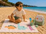 Saro: Πετσέτα Παραλίας Microfiber Happy Dinos 90x160εκ. - Image 2