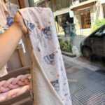 Grandes Suenos Μπουρνούζι Κάπα Βαμβακερό Παπάκια Λευκό 85x85cm - Image 3