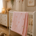Grandes Suenos Χειμερινή Κουβέρτα Minky simple - Φιογκάκια 75x100cm