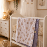 Grandes Suenos Χειμερινή Κουβέρτα Minky simple - Ελεφαντάκια Λιλά 75x100cm