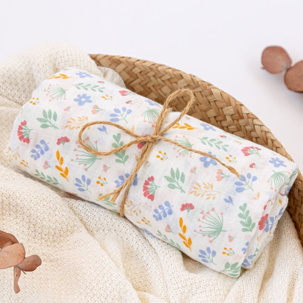 mouselinab_31191376 Kiokids Πάνα Μουσελίνα Bamboo Spring 120x120εκ. - Image 1