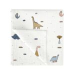Bimbidreams Πάνα Μουσελίνα Bamboo Dinosaurius 120x120εκ.