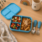 Smart Bento Box – Φαγητοδοχείο Σιλικόνης με 3 Αποσπώμενα Χωρίσματα – Starlight Blue
