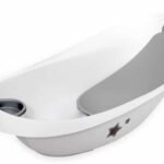 Mπανιέρα με Γλίστρα και Τάπα 87cm Lorelli Luxe Stars White 10130720519
