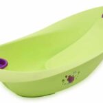 Mπανιέρα με Γλίστρα και Τάπα 87cm Lorelli Pad Luxe Hippo Green 10130710016