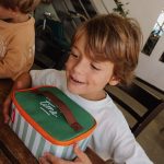 HELLO HOSSY. Τσάντα μεταφοράς φαγητού Green Stripes - Image 4