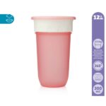 Ποτηράκι Εκπαιδευτικό 360°- 300ML Pink 3ο Βήμα 6+Μ - Image 2