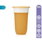 Ποτηράκι Εκπαιδευτικό 360°- 300ML Ochre 3ο Βήμα +12Μ - Image 2