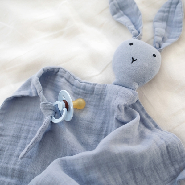30012675 Πανάκι Παρηγοριάς Bemini Blue Bunny 100%Cotton - Image 1