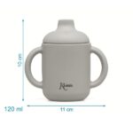 Εκπαιδευτικό Ποτηράκι Σιλικόνης 120ml. | Γκρι - Image 3