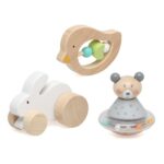 Σετ Ξύλινα Παιχνίδια "My first toys" Ζωάκια 3τμχ.