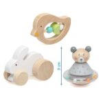 Σετ Ξύλινα Παιχνίδια "My first toys" Ζωάκια 3τμχ. - Image 4