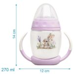 Εκπαιδευτικό Ποτηράκι Lavender Bunny 1ο Βήμα 270ml 6+Μ - Image 2