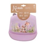 Σαλιάρα Σιλικόνης Lavender  Bunny - Image 3