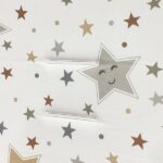 Κάλυμμα Καροτσιού Stars Λευκό 35x80cm. - Image 2