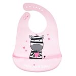 Σαλιάρα Σιλικόνης Zebra Pink