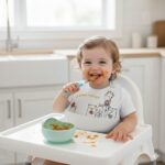 Σαλιάρα Σιλικόνης Dinner Time Λευκό - Image 2