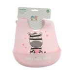 Σαλιάρα Σιλικόνης Zebra Pink - Image 2