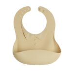Σαλιάρα Σιλικόνης Bow Beige
