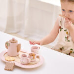 Viga ξύλινο σετ τσαγιού ροζ παστέλ - Image 6
