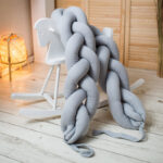 Πάντα-Πλεξούδα 185x18cm Beboulino Monochrome Grey 70519190021 - Image 2